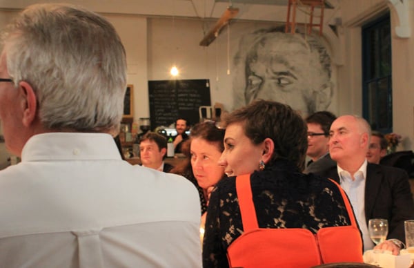 The audience enjoying the evening