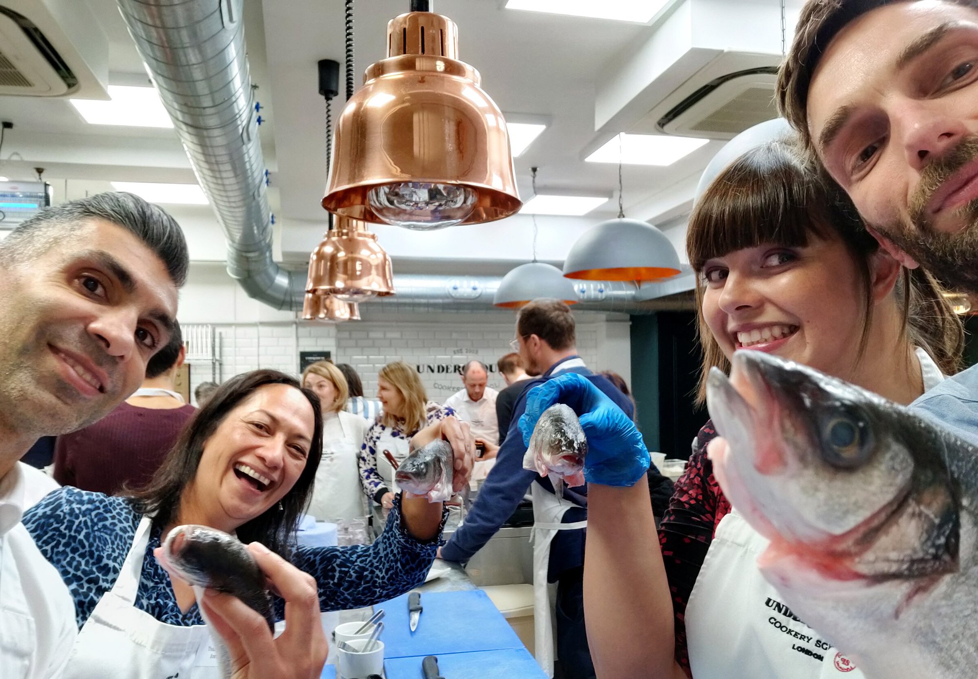 The GW+Co team ready to cook