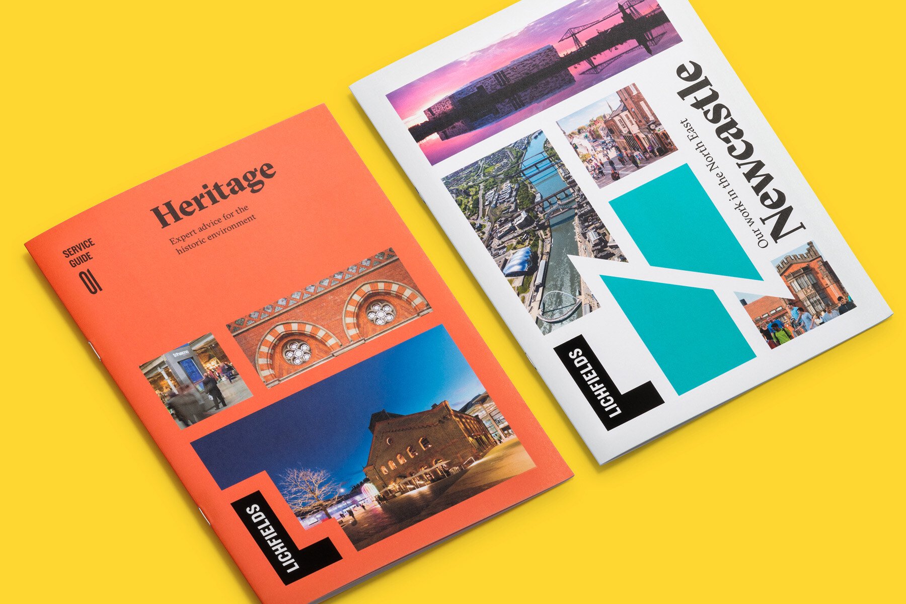 Picture of newly deigned Lichfields brochures
