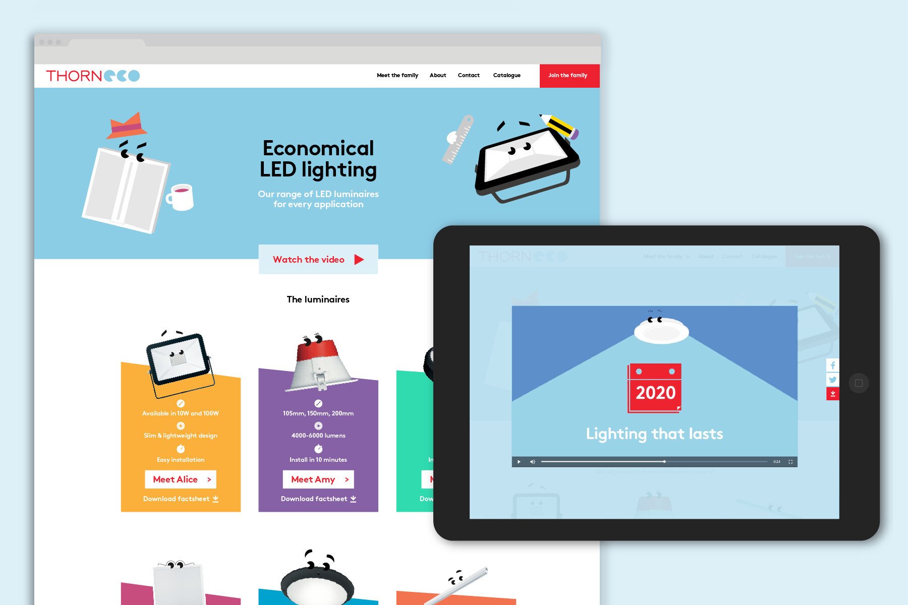 Example of the THORNeco website after it’s new identity